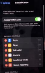 Adicione o recurso de gravação ao centro de controle para Gravação de tela no iPhone 14 Pro Max