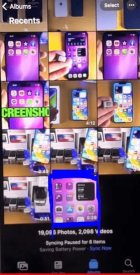 Acessando vídeos gravados para gravação de tela no iPhone 14 Pro Max
