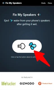 Acesse o site Corrigir meus alto-falantes para iPhone 14 à prova d'água